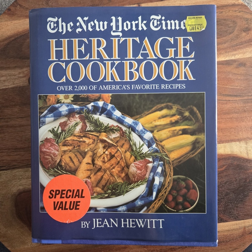 New York Times Heritage Cookbook by Jean Hewitt 1972 Hardcover‎